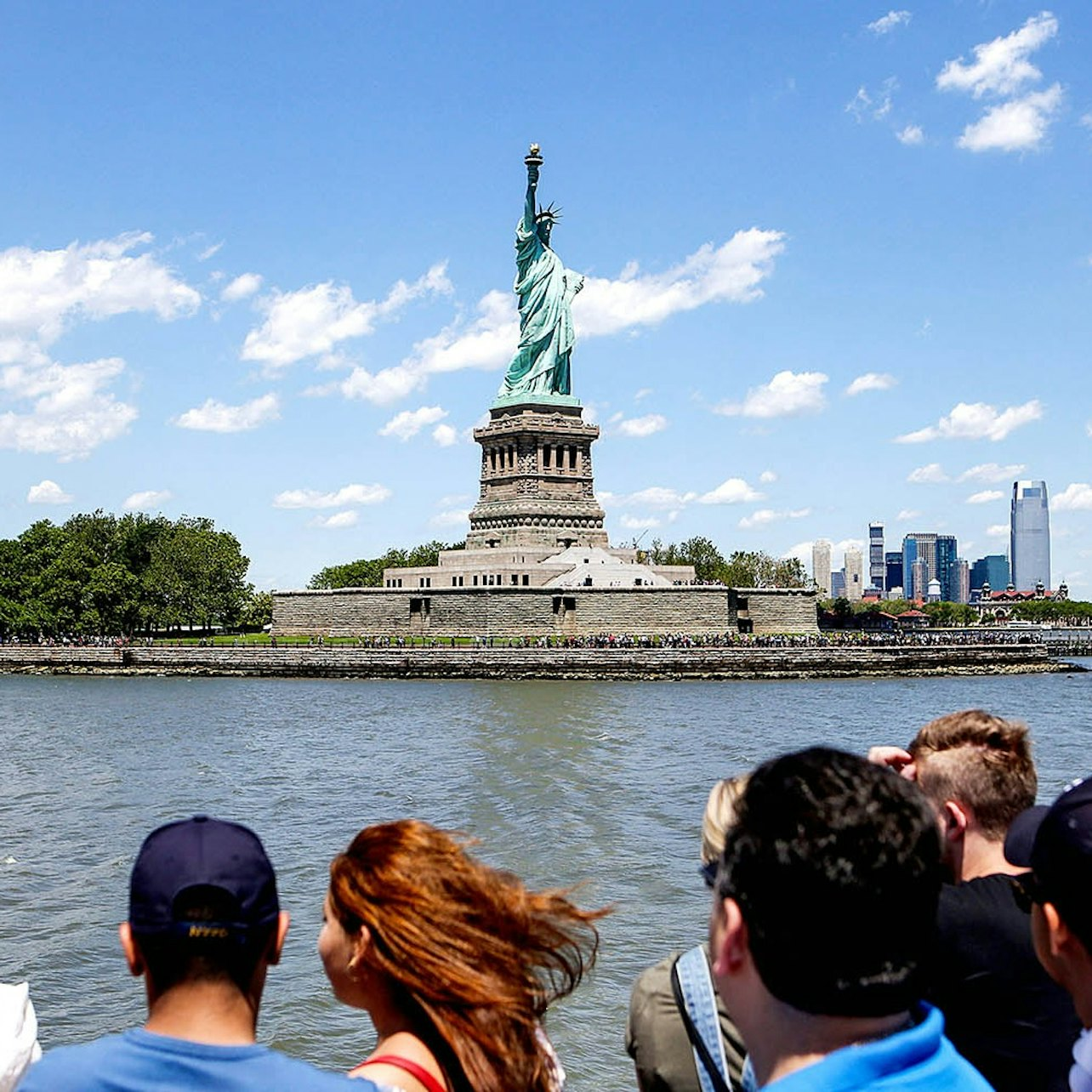 Experience the iconic Statue of Liberty up close while cruising the Hudson River surrounded by stunning views of Lower Manhattan and historic landmarks. Perfect for unforgettable memories!